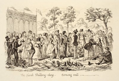 Az első shilling-nap - Coming out, pub. 1851 alkotó: George Cruikshank